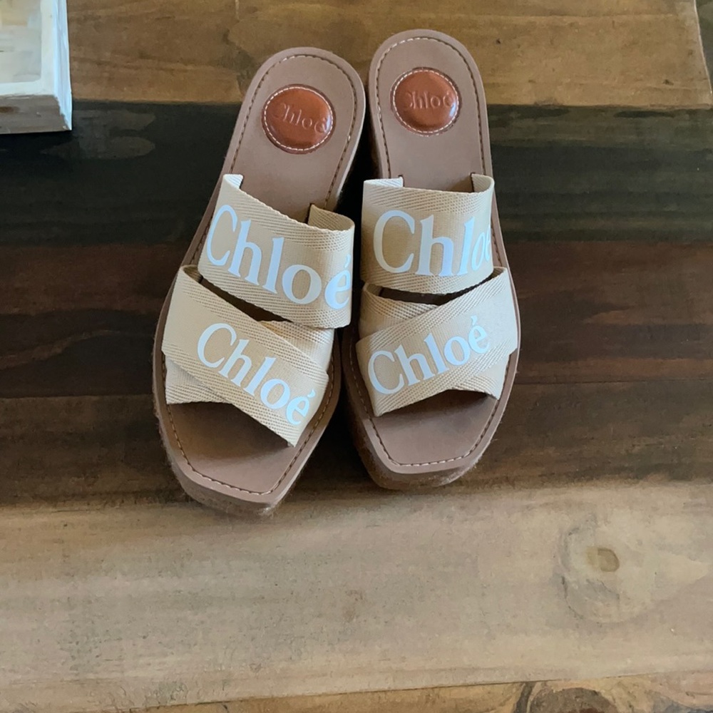 Chloe Woody Espadrille Platform